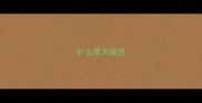 什么观天成语