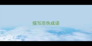 描写悲伤成语