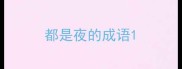 都是夜的成语