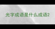 光字成语是什么成语