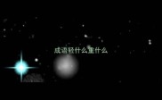 成语轻什么重什么