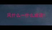 风什么一什么成语