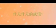 什无什无的成语