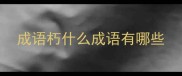 成语朽什么成语有哪些