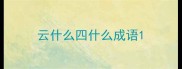 云什么四什么成语