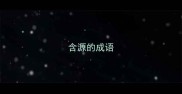 含源的成语