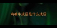 鸡嘴牛成语是什么成语