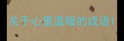 关于心里温暖的成语