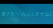带光和学的成语是什么