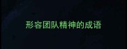 形容团队精神的成语