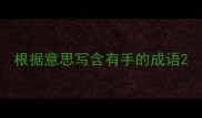 根据意思写含有手的成语