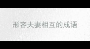 形容夫妻相互的成语