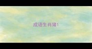 成语生肖猪