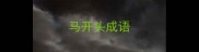 马开头成语