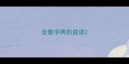 含数字两的成语