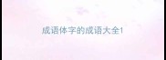 成语体字的成语大全