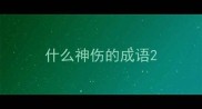 什么神伤的成语