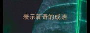 表示新奇的成语