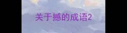 关于撼的成语