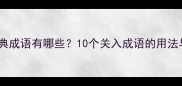 关入开头的经典成语有哪些10个关入成语的用法与附例句