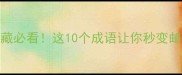 邮票收藏必看这10个成语让你秒变邮票达人
