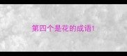 第四个是花的成语
