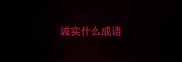 诚实什么成语