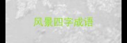 风景四字成语