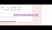 带结的成语有哪些成语