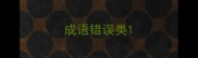 成语错误类