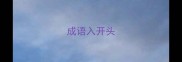 成语入开头