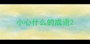 小心什么的成语