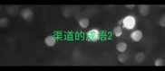 渠道的成语