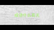 成语什么有无