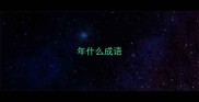 年什么成语