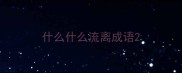 什么什么流离成语