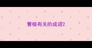 曹植有关的成语