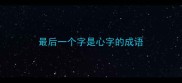 最后一个字是心字的成语