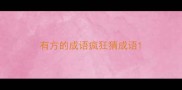 有方的成语疯狂猜成语