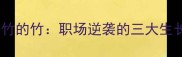 势如破竹的竹职场逆袭的三大生长法则