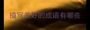 描写美好的成语有哪些