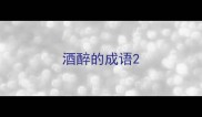 酒醉的成语
