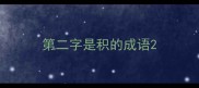 第二字是积的成语