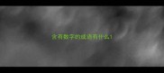 含有数字的成语有什么