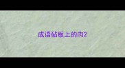 成语砧板上的肉
