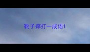 靴子痒打一成语