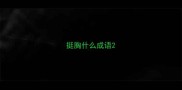 挺胸什么成语