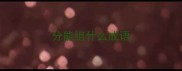 分能组什么成语