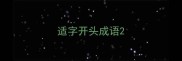 适字开头成语