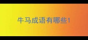 牛马成语有哪些